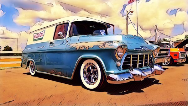 00006 Krispy Kreme Chevy Panel Wagon