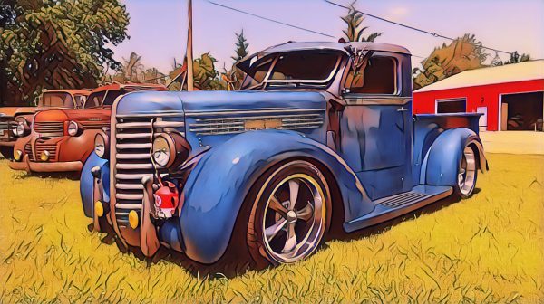 00008 1947 Diamond T Blue