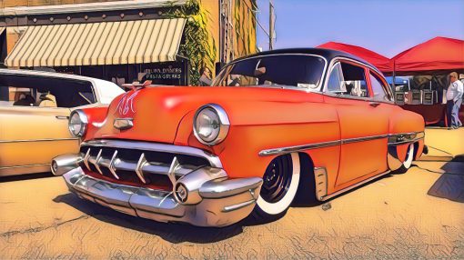 00018 Red 54 Chevy Bel Air