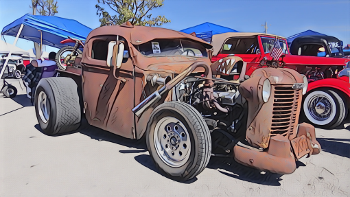 00023 1945 Ford Rat Rod Truck